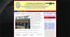 Desktop Screenshot of charliesarmory.com